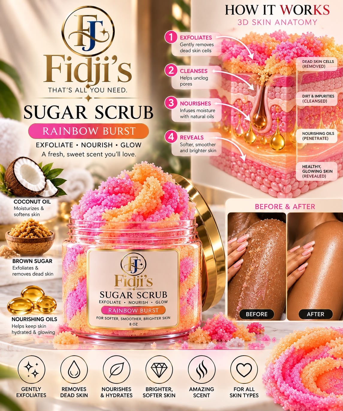 Fidji’s Sugar Scrub